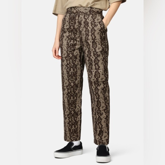 Dickies Camden brown snakeskin print Straight leg khaki pants Pants Size 10R new - Picture 7 of 7